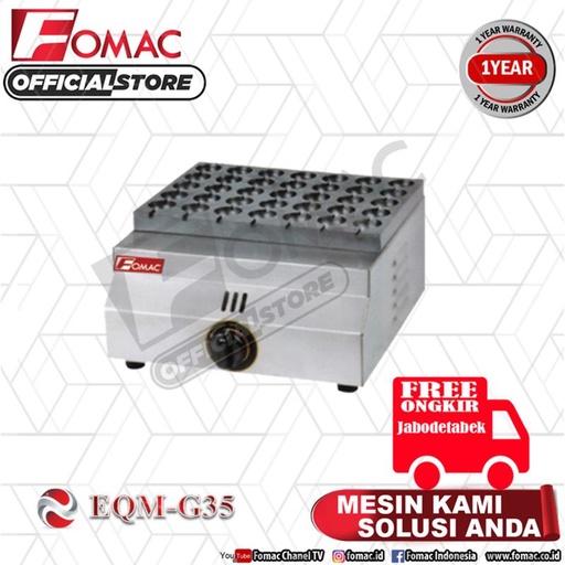 [EZO.5200371] Mesin Sate Telur Puyuh Egg Quail Gas EQM-G35 FOMAC