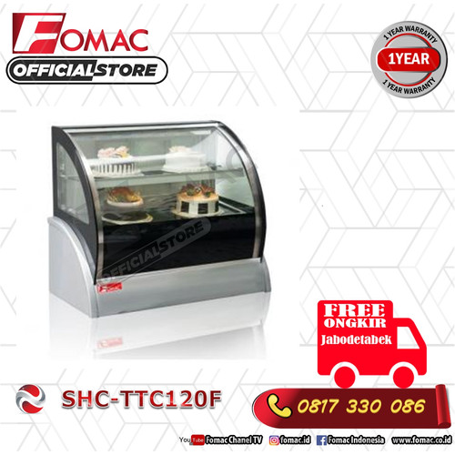 [EZO.5200323] Mesin Pendingn Kue Counter Cake Showcase Round Table/SHC-TTC120F FOMAC