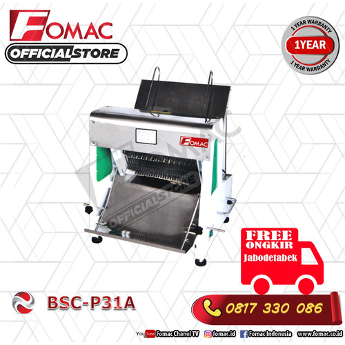 [EZO.5200327] Mesin Pemotong Roti Tawar Bread Slicer BSC-31A FOMAC