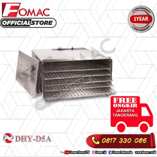 [EZO.5200331] Mesin Pengering Makanan Food Dehydrator DHY-D5A FOMAC
