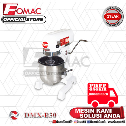 [EZO.5200341] Mesin Planetary Dough Mixer Pengaduk Adonan DMX-B30 30 Liter FOMAC