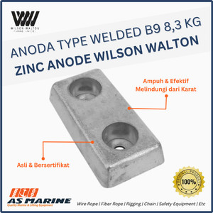 Zinc Anode / Anoda Type Welded B9 8,3 Kg WILSON WALTON