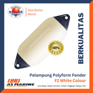 Pelampung / Dapra Kapal POLYFORM NORWAY Fender F2 White Color - Putih