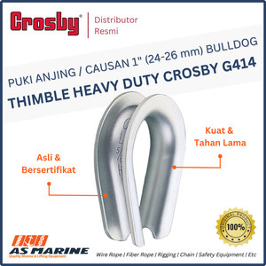 Wire Rope Thimble / Puki Anjing / Causan G411 1" 24-26mm CROSBY