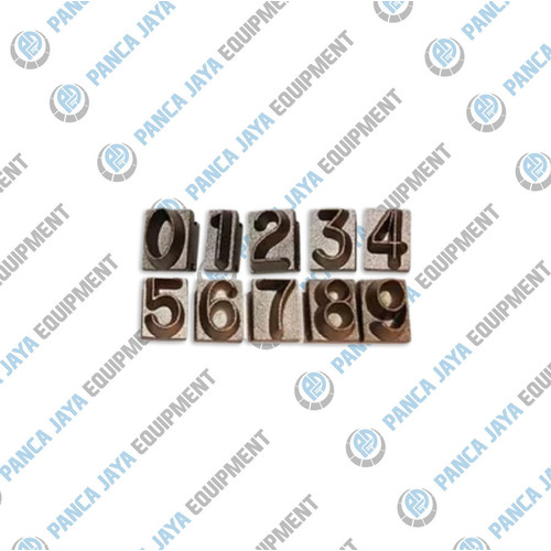[EZM.9600185] Mata / Karakter Angka Stempel Ban Set (0-9)