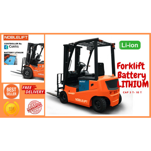 [EZO.1800011] Jual Forklift Battery Lithium Bagus cap 2.5 Ton  3 m merk Noblelift