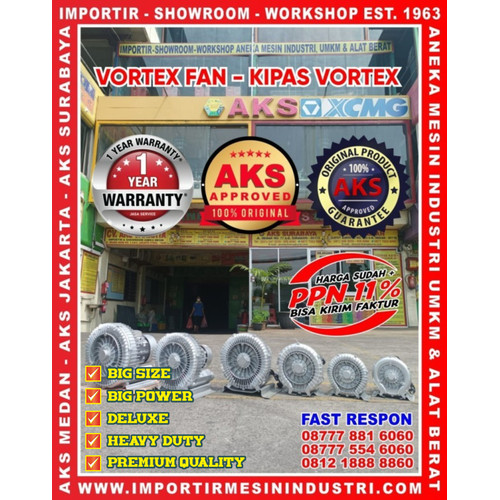 [EZM.3600011] VORTEX FAN - KIPAS VORTEX - BLOWER AERATOR - BLOWER TAMBAKNAKS-MB1100VF