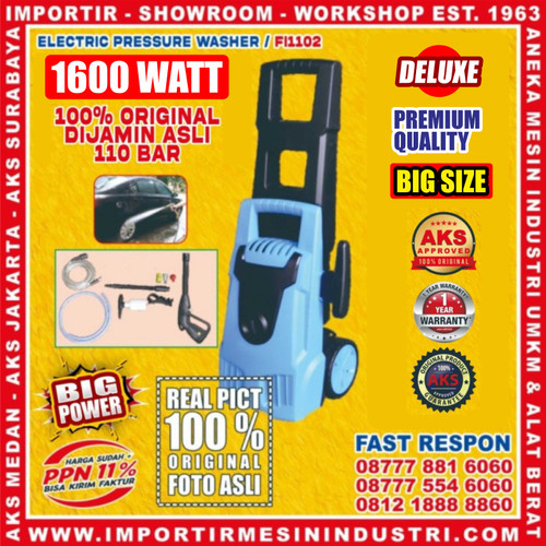 [EZM.3600022] Alat Steam Jet Cleaner / Cuci Mobil Motor AC 1600 watt 110 Bar