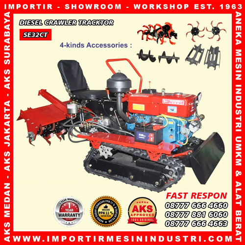 [EZM.3600155] Diesel crawler tractor /  traktor Amfibi / Cultivator / Mini Loader