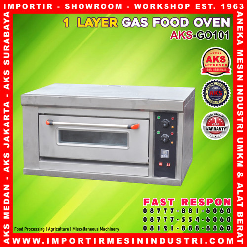 [EZM.3600161] OVEN GAS 1 DECK 1 TRAY OVEN PEMANGGANG KUE ROTI BAKING AKS-GO101