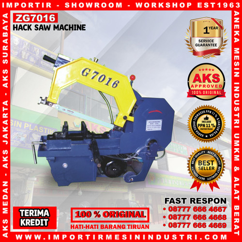 [EZM.3600162] Hack Saw Machine / Hacksaw Potong Besi 16 Inch 0.37 Kw AKS - ZG7016