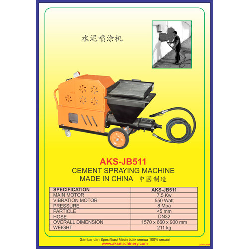 [EZM.3600188] spraying cement / mesin penyemprot semen / mesin semprot cor