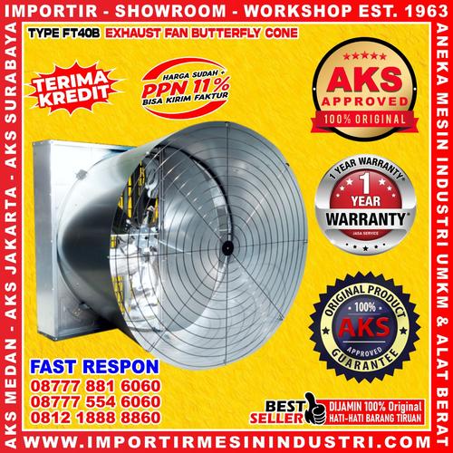 [EZM.3600191] Exhaust Fan Butterfly Cone Phase Kipas Peternakan 40 Inch 1 Hp