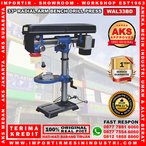 [EZM.3600207] Bench Radial Arm / Bench Drill 550 Watt AKS - WAL33BD