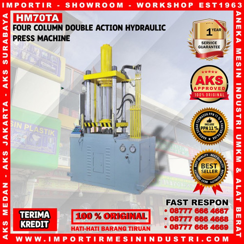 [EZM.3600234] Double Action Hydraulic Mesin Press Machine 70 Ton 4 Tiang - HM70TA