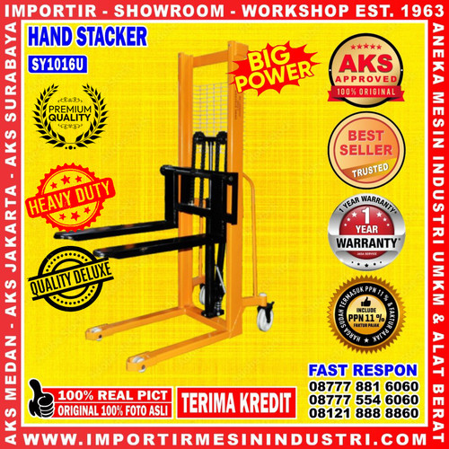 [EZM.3600239] Lift Hand Stacker Alat Berat 1000 Kg AKS - SY1016U