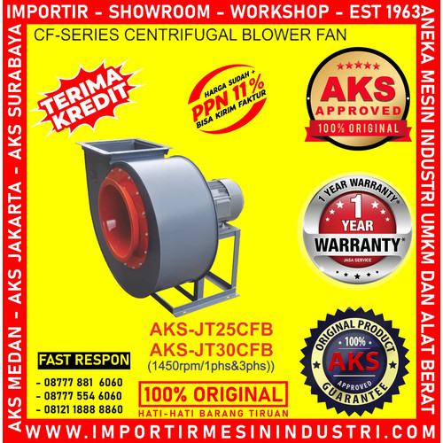 [EZM.3600242] Kipas Keong 30 Inch Centrifugal blower 220V 1450Rpm JT30CFB