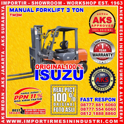 [EZM.3600265] Manual Forklift Original Transmission Engine Isuzu Japan 3 Ton - TM3M