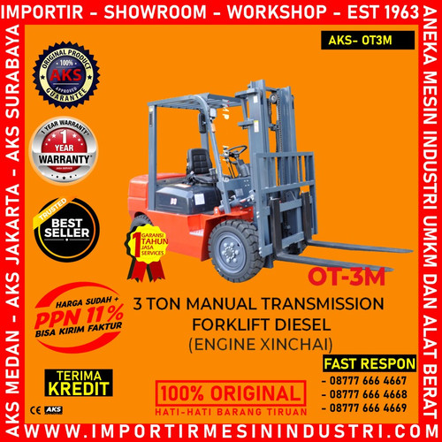 [EZM.3600270] 3 ton Engine XINCHAI Forklift Manual Transmission Diesel AKS - OT 3M