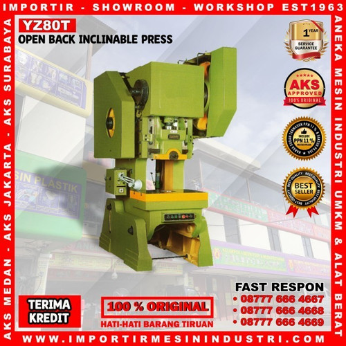 [EZM.3600297] Mesin Pon Press 80 Ton Open Back Inclinable Press Machine AKS - YZ80T