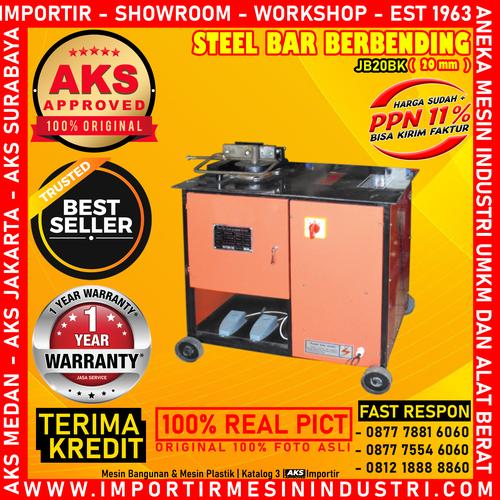 [EZM.3600314] Mesin Nekuk Besi Bar Bender Dual Operator AKS - JB20BK
