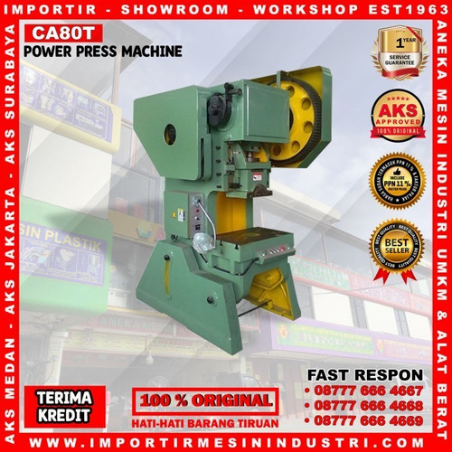 [EZM.3600318] AKS - CA80T Mesin Pon 80 Ton 5.5 Kw / Power Press Machine