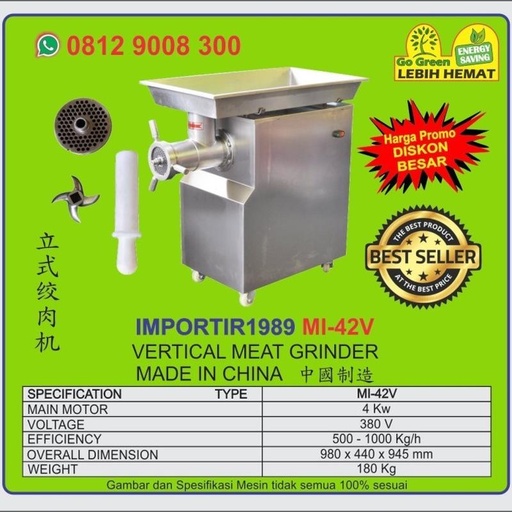Mesin Gilingan Daging Meat Grinder MI42V