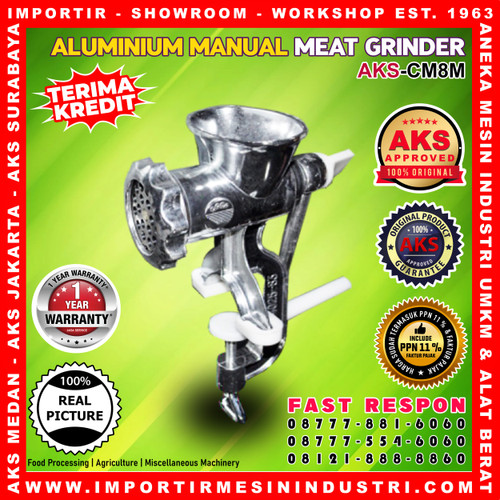 [EZM.3600346] Alat Penggiling Daging Manual Meat Mincer Aluminium CM8M