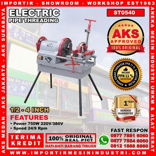 [EZM.3600349] Mesin Senai Pipa Listrik Pipe Threading 1/2"- 4 " Inch AKS - ST0540