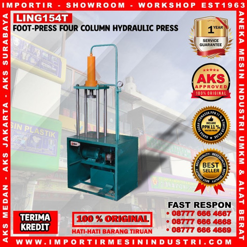 [EZM.3600387] Mesin Press Besi / Logam / Kuningan AKS - LING154T / 4 Tiang 15 Ton