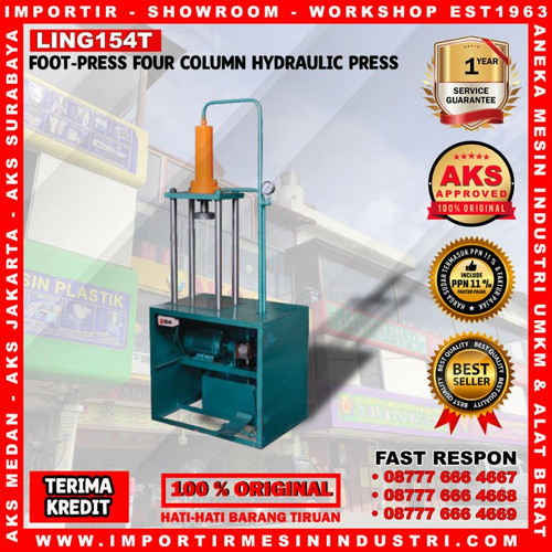 [EZM.3600388] Four Column Press / Mesin Press Besi / Logam 4 Tiang 15 Ton - LING154T