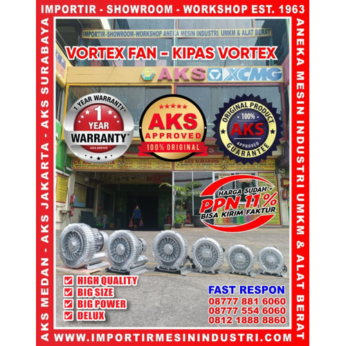 [EZM.3600399] VORTEX FAN - KIPAS VORTEX - BLOWER AERATOR - BLOWER TAMBAK AKS-MB2200VF