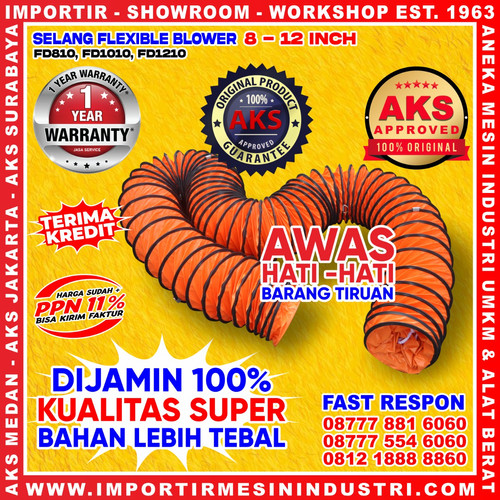 [EZM.3600412] Selang Kipas Ventilator Uk 8" x 10m | Kualitas Terbaik