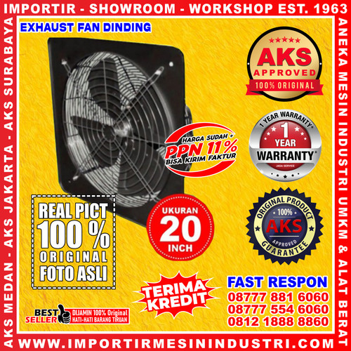 [EZM.3600444] AKS Original TY20EF - Wall Fan 20 inch (500mm) Hexos Ruangan