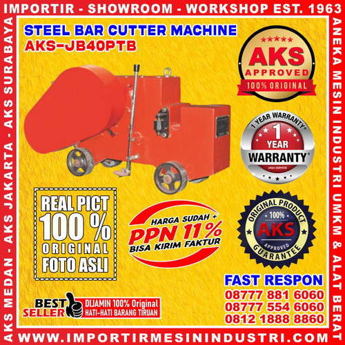 [EZM.3600454] Mesin Bar Cutting Cutter 3 Kw Mesin Pemotong Besi Beton AKS - JB40PTB