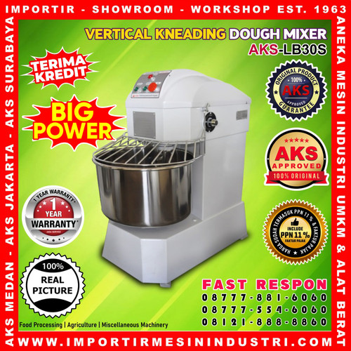 [EZM.3600492] Mesin Pengaduk Adonan - Dough Mixer 30 Liter LB30S