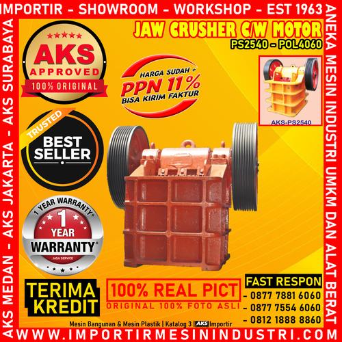 [EZM.3600494] Alat Pemecah Batu Jaw Stone Crusher 250x400mm AKS - PS2540