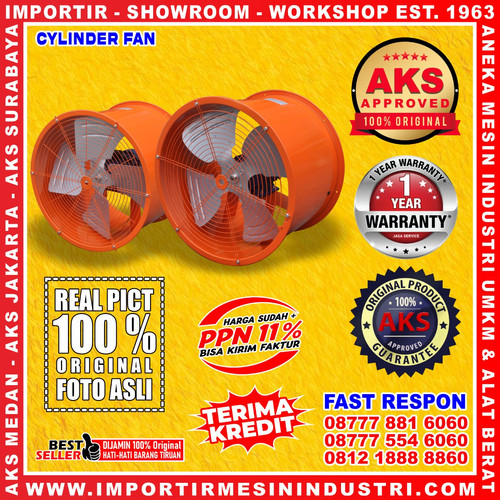 [EZM.3600497] Cylinder Fan 4 Baling' Kipas Ruangan 10 Inch (250 Watt)