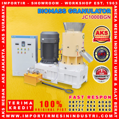 [EZM.3600507] MESIN CETAK PELET / PELLET BIOMASS GRANULATOR AKS - JC1000BGN