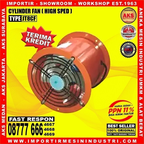 [EZM.3600508] DRUM FAN HIGH SPEED 8 INCH 220V BLOWER TABUNG - ORI