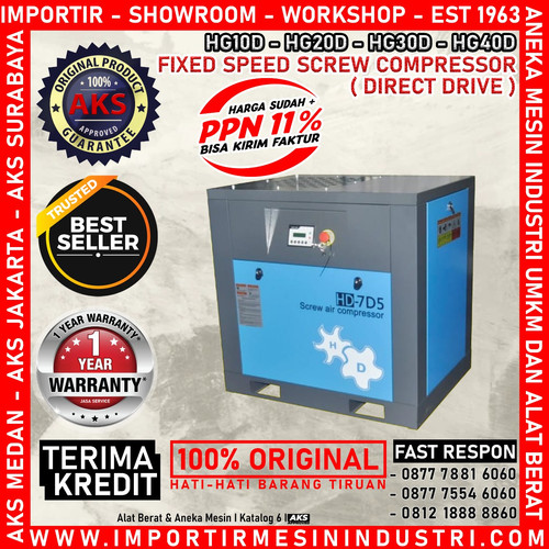 [EZM.3600512] screw compressor 20HP 380V belt driven AKS - HG20D