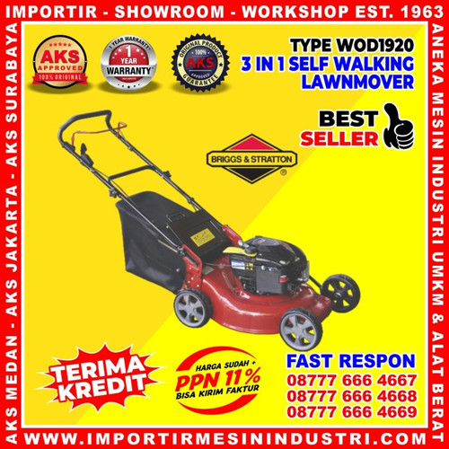 [EZM.3600615] Alat Potong Rumput Dorong Lawn Mower Engine Briggs & Stratton USA