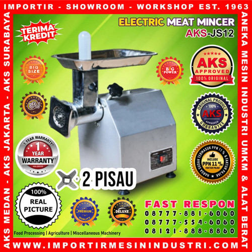 [EZM.3600679] Mesin Gilingan Daging Listrik Meat Grinder JS12 26 Kg