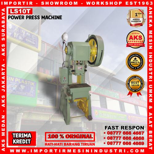 [EZM.3600687] Mesin Pon Press Besi Logam 10 Ton Power Press Machine AKS - LS10T