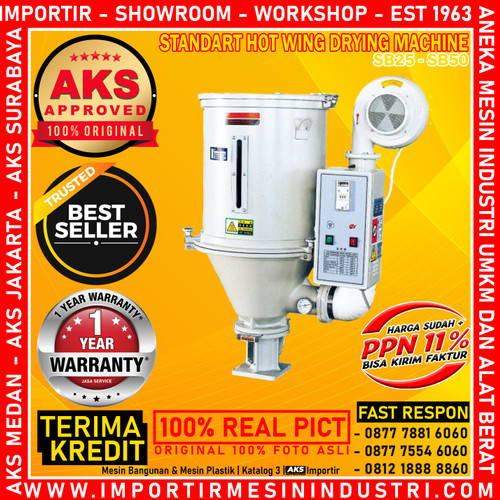 [EZM.3600700] Mesin Pemanas Hot Wind Drying Machine 50 kg Hopper Dryer SB50