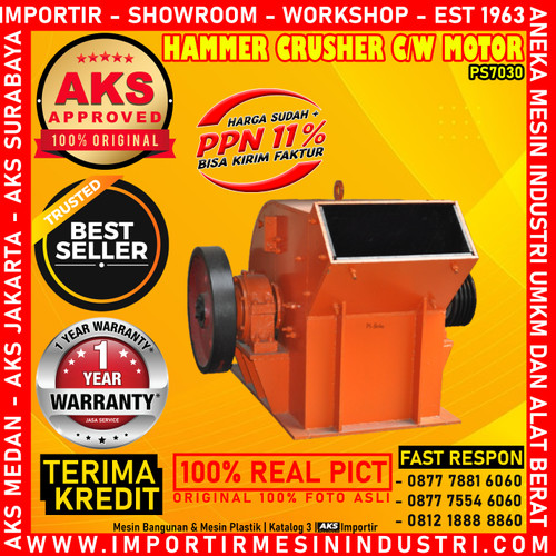 [EZM.3600715] Pemecah Batu Stone Hammer Crusher 25 Ton - PS7030