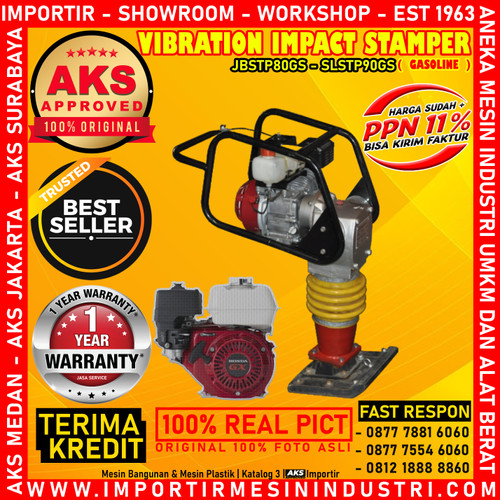 [EZM.3600770] MESIN PEMADAT STAMPER KUDA ENGINE GASOLINE HONDA GX160 AKS - JBSTP80GS