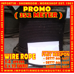 [EZM.3600791] KAWAT SELING 14 mm (6 x 19 IWRC) PROMO Pembelian 352 Meter