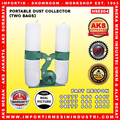 [EZM.3600801] PORTABLE DUST COLLECTOR (TWO BAGS) 1 PHASE AKS- HSE204