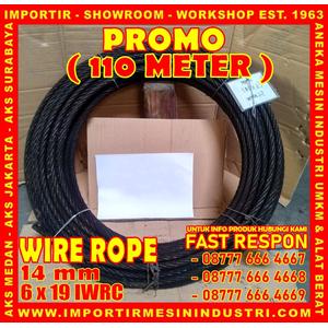 [EZM.3600816] Kawat Seling PROMO 110 Meter Wire Rope 14 mm (6 x 19 IWRC)